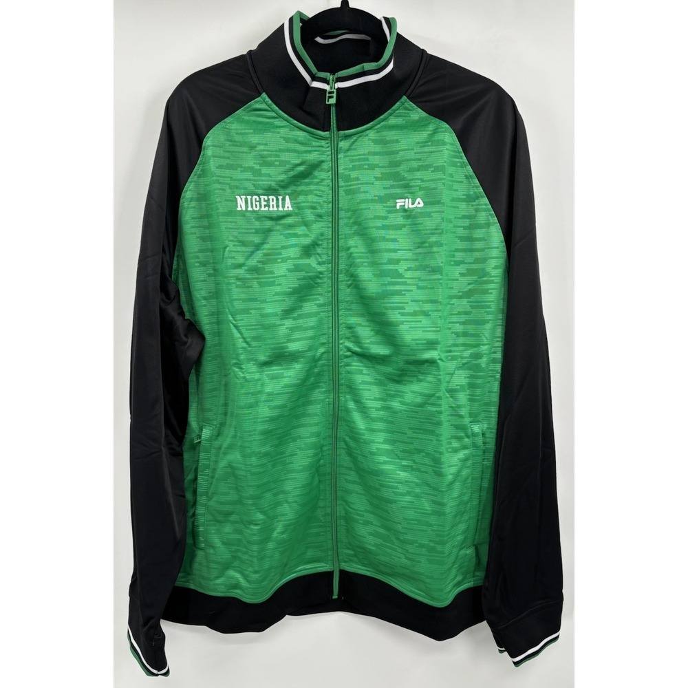 FILA Nigeria Track Jacket Full Zip Men's Size 2XL Soccer NEW
